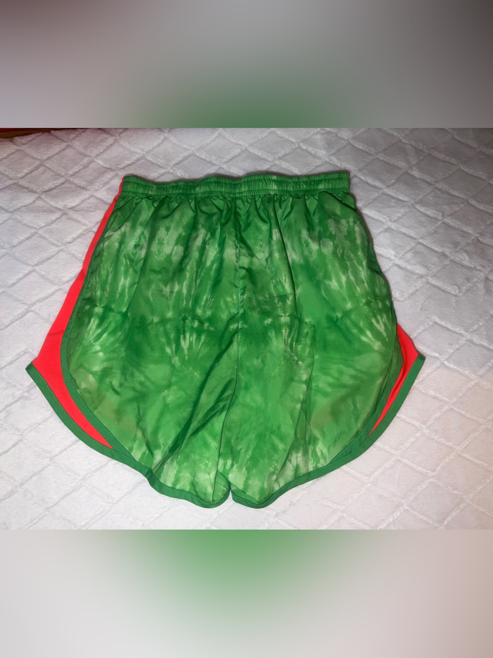 Nike Green and coral Athletic Running Shorts - Picture 5 of 8